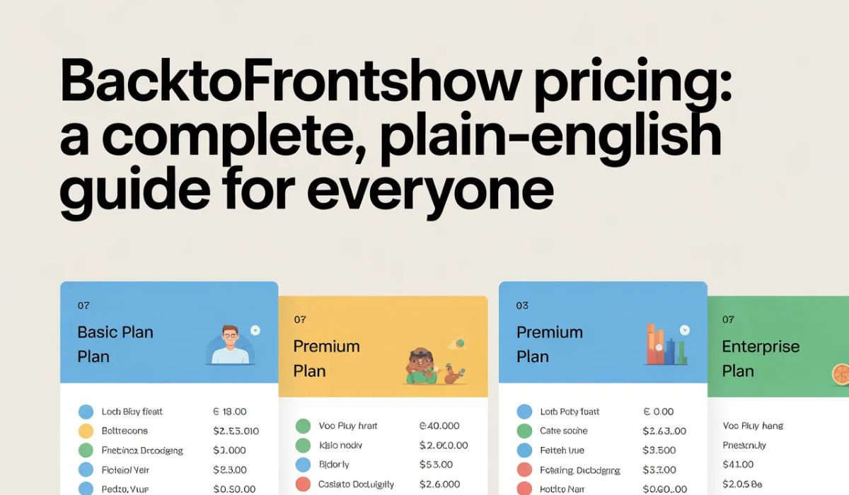 backtofrontshow pricing